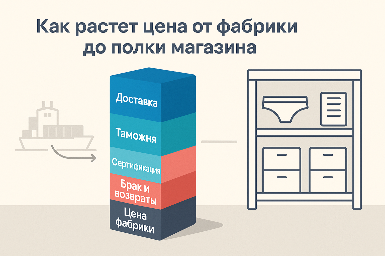 реальная цена нижнего белья из Китая