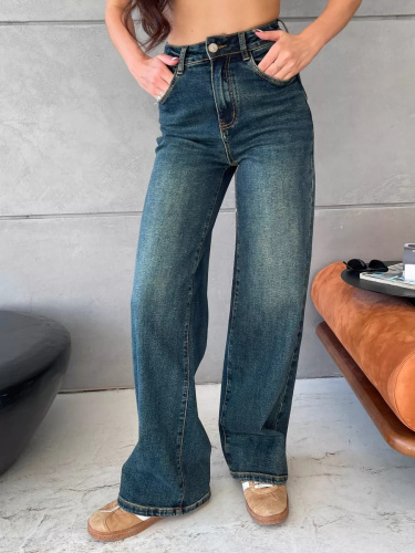 Джинсы женские Vanessa 24052 багги синий размер 27