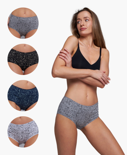 Трусы женские шорты Cherry Girl 6803-78 хлопок, эластан размеры L, XL, 2XL, 3XL