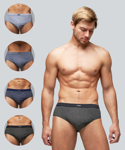 Трусы мужские слипы Rogers 8819 хлопок, эластан размеры 3XL, 4XL, 5XL