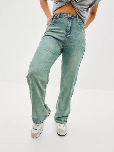 Джинсы женские Vanessa 24031 прямые голубой размеры 25, 26, 27, 28, 29, 30, 31, 32