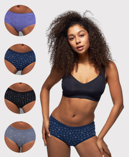 Трусы женские шорты Cherry Girl 6744-28 хлопок, эластан размеры S, M, L, XL