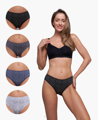 Трусы женские слипы Vanessa 6802-110 хлопок, эластан размеры L, XL, 2XL, 3XL