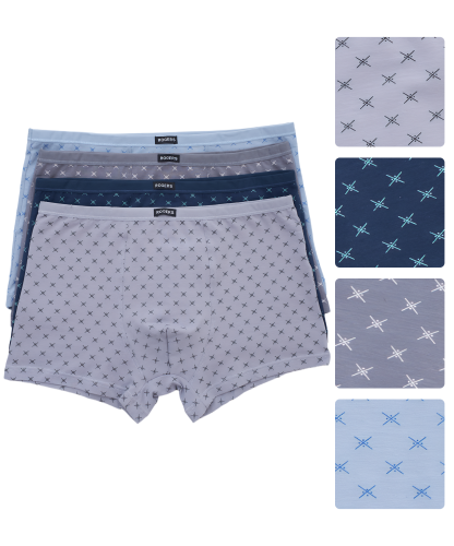 Трусы мужские боксеры Rogers 80466 хлопок, эластан размеры M, L, XL, 2XL
