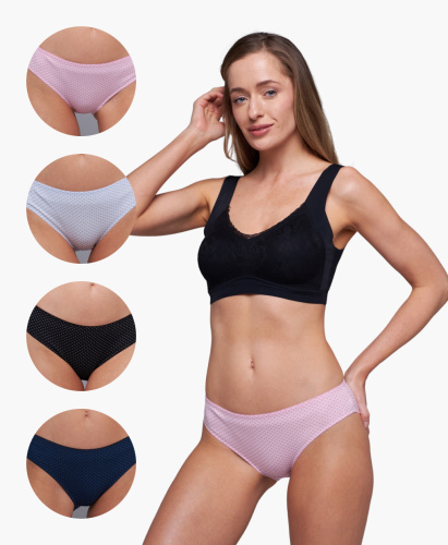 Трусы женские слипы Cherry Girl 61558 хлопок, эластан размеры S, M, L, XL