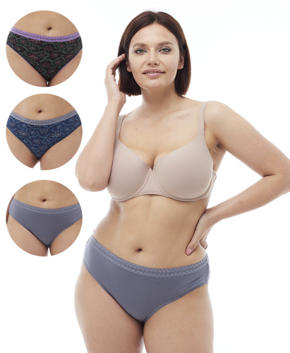 Трусы женские слипы Vanessa M6804-06 модал, эластан размеры 2XL, 3XL ...