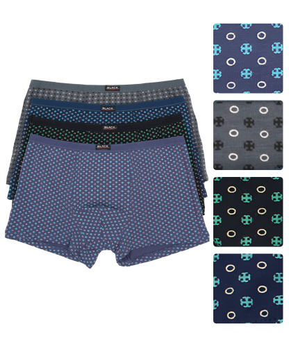 Трусы мужские боксеры Black Project 70478 хлопок, эластан размеры L, XL, 2XL, 3XL