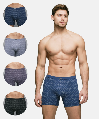 Трусы мужские боксеры Rogers 8724 хлопок, эластан размеры M, L, XL, 2XL