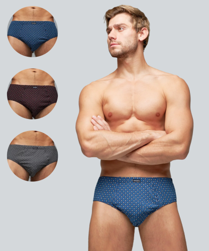 Трусы мужские слипы Rogers 8801 хлопок, эластан размеры 3XL, 4XL, 5XL