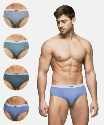 Трусы мужские слипы Rogers 508-50 хлопок, эластан размеры L, XL, 2XL, 4XL, 6XL