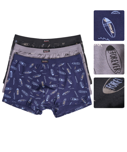 Трусы мужские боксеры Black Project 70476 хлопок, эластан размеры L, XL, 2XL, 3XL