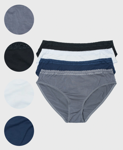 Трусы женские cлипы Vanessa for me M6804-02 модал, эластан размеры 2XL, 3XL, 4XL