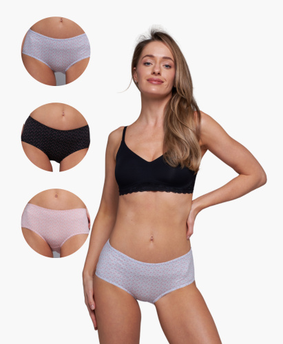 Трусы женские шорты Cherry Girl 6744-34 хлопок, эластан размеры S, M, L, XL