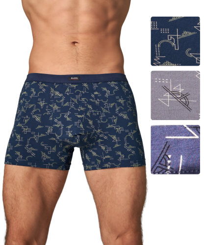 Трусы мужские боксеры Black Project 70477 (без вешалок) хлопок, эластан размеры L, XL, 2XL, 3XL