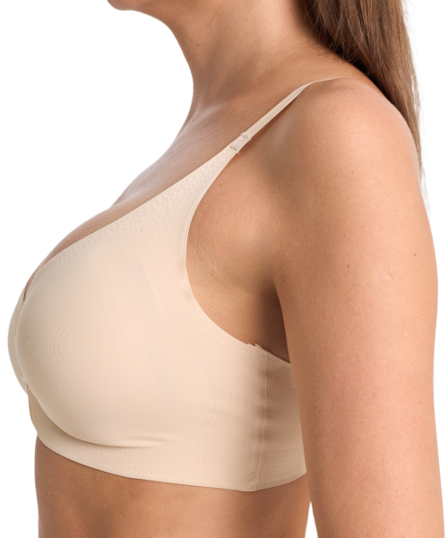 Топ-бюстье бюстгальтер бесшовный Vanessa for me S013 нейлон, эластан бежевый размеры S, M, L, XL