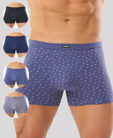 Трусы мужские боксеры Rogers 8974 хлопок, эластан размеры 3XL, 4XL, 5XL