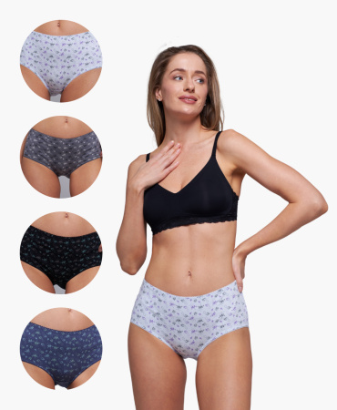 Трусы женские слипы Vanessa 6803-79 хлопок, эластан размеры L, XL, 2XL, 3XL