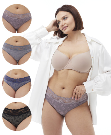 Трусы женские слипы Vanessa 6802-79 (без вешалок) хлопок, эластан размеры L, XL, 2XL, 3XL