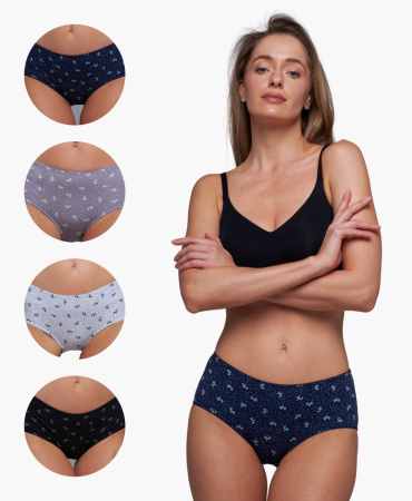 Трусы женские шорты Cherry Girl 6744-32 хлопок, эластан размеры S, M, L, XL