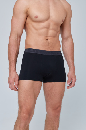 Трусы мужские боксеры Rogers 80378 хлопок, эластан черный, синий размеры M, L, XL, 2XL, 3XL, 4XL, 5XL, 6XL