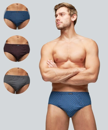 Трусы мужские слипы Rogers 8801 хлопок, эластан размеры 3XL, 4XL, 5XL