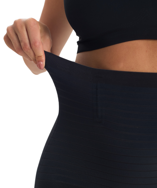 Трусы женские утягивающие с высокой талией Vanessa PQ050 полиамид, эластан черный размеры M, L, XL, 2XL