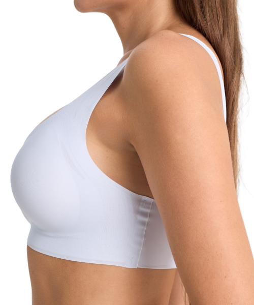 Топ-бюстье бюстгальтер бесшовный Vanessa for me BT001 нейлон, эластан белый размеры XS, S, M, L, XL, 2XL