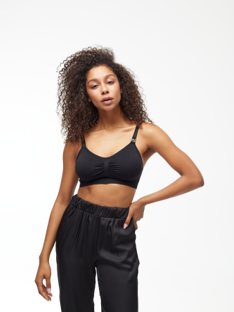 Бюстгальтер для беременных и кормящих женщин Vanessa GTVM050 полиамид, эластан черный размер M, L, XL, 2XL