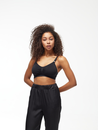 Бюстгальтер для беременных и кормящих женщин Vanessa GTVM050 полиамид, эластан черный размер M, L, XL, 2XL