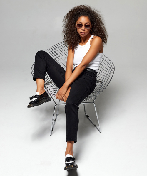 Джинсы женские Vanessa 23083 бананы черный размеры 25, 26, 27, 28, 29, 30, 31, 32, 33, 34, 36, 38