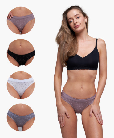 Трусы женские слипы Cherry Girl M075 модал, эластан размеры S, M, L, XL