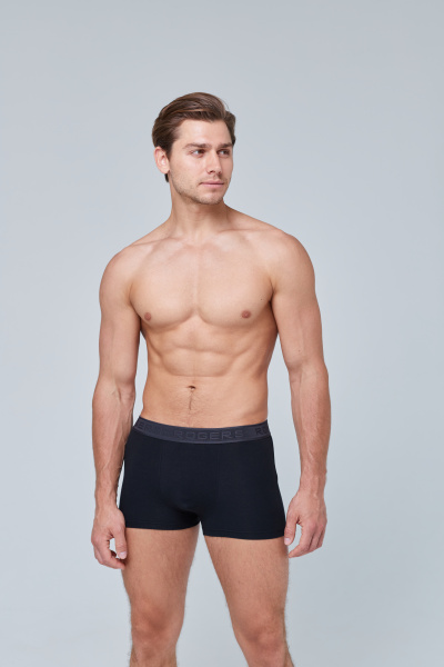 Трусы мужские боксеры Rogers 80378 хлопок, эластан черный, синий размеры M, L, XL, 2XL, 3XL, 4XL, 5XL, 6XL