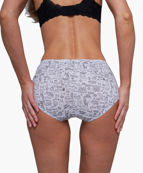 Трусы женские шорты Cherry Girl 6803-78 хлопок, эластан размеры L, XL, 2XL, 3XL