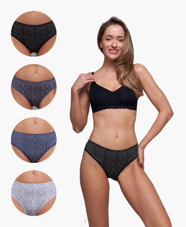 Трусы женские слипы Vanessa 6802-110 хлопок, эластан размеры L, XL, 2XL, 3XL
