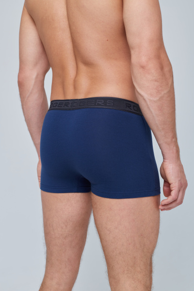 Трусы мужские боксеры Rogers 80378 хлопок, эластан черный, синий размеры M, L, XL, 2XL, 3XL, 4XL, 5XL, 6XL
