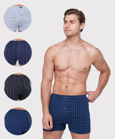 Трусы мужские боксеры Rogers 530 хлопок размеры 3XL, 4XL, 5XL