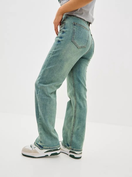 Джинсы женские Vanessa 24031 прямые голубой размеры 25, 26, 27, 28, 29, 30, 31, 32