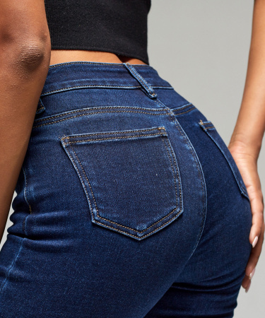 Джинсы женские Vanessa 23082-B скинни синий размеры 25, 26, 27, 28, 29, 30, 31, 32, 33, 34, 36, 38