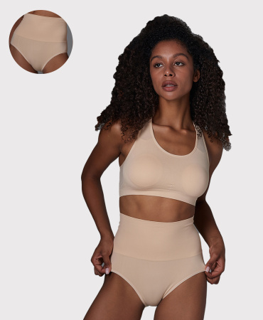 Трусы женские утягивающие Vanessa GBV-002 полиамид, эластан бежевый размеры M, L, XL