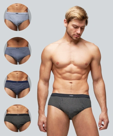 Трусы мужские слипы Rogers 8819 хлопок, эластан размеры 3XL, 4XL, 5XL