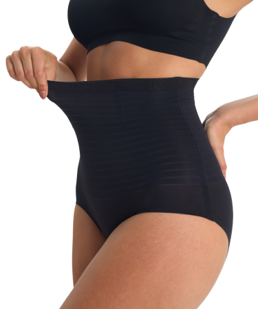 Трусы женские утягивающие с высокой талией Vanessa PQ050 полиамид, эластан черный размеры M, L, XL, 2XL