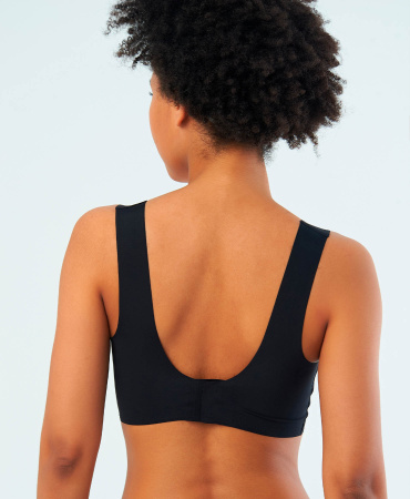 Топ-бюстье бюстгальтер Vanessa For Me BT002 без косточек с застежкой нейлон, эластан черный размеры S, M, L, XL