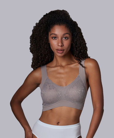 Топ-бюстье бюстгальтер бесшовный Vanessa for me BT005 полиамид, эластан серый размеры S, M, L, XL