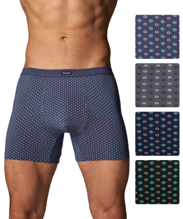 Трусы мужские боксеры Rogers 8732 хлопок, эластан размеры M, L, XL, 2XL