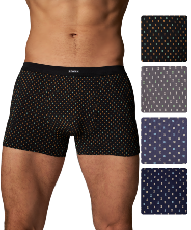 Трусы мужские боксеры Rogers 80890-06 хлопок, эластан размеры M, L, XL, 2XL, 3XL, 4XL, 5XL