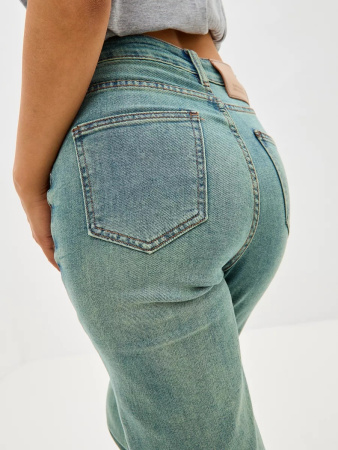 Джинсы женские Vanessa 24031 прямые голубой размеры 25, 26, 27, 28, 29, 30, 31, 32