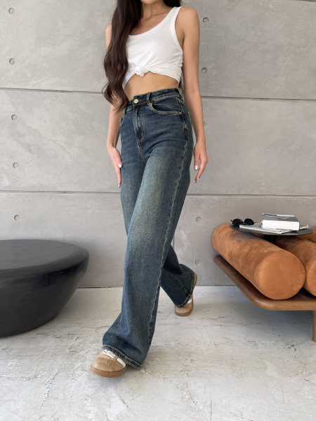 Джинсы женские Vanessa 24051 багги размеры 25, 26, 27, 28, 29, 30, 31, 32