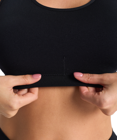 Топ женский бесшовный Vanessa GT004 полиамид, эластан черный размер S, M, L