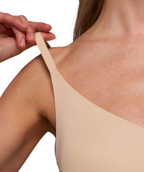 Топ-бюстье бюстгальтер бесшовный Vanessa for me S008 нейлон, эластан бежевый размеры S, M, L, XL