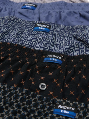Трусы мужские шорты Rogers Tribe 580, 100% хлопок размеры M, L, XL, 2XL, 3XL